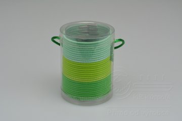Set 30ks gumiček do vlasů (průměr 5cm) - Odstíny zelené