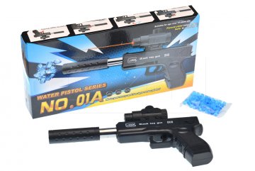 Pistole na gelové vodní kuličky Glock 9x19 s laserem GAZELO (25cm) 18+