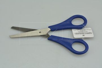 Dětské nůžky s pravítkem EASY (13cm) - Modré