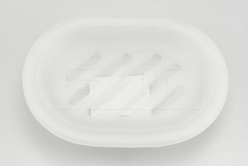 Mistička na mýdlo/mýdlenka (13x9.5x2.5cm) - Mléčně čirá