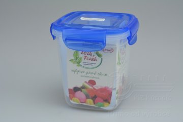 Plastový box na potraviny (11x10x10cm) - Modrý 575ml 