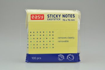 Samolepící bloček EASY 100 listů (76x76mm) - Žlutý