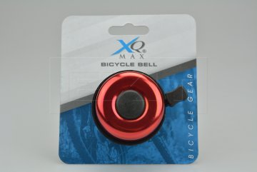 Zvonek na dětské kolo včetně úchytu XQ (5cm) - Červený