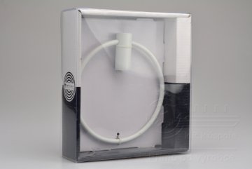 Kruhový držák ručníků - Bílý (15cm)