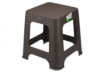 Plastová stolička v imitaci ratanu TUFFEX (33x26.5cm) - Hnědá