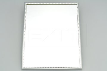 Zrcátko na pověšení na zeď (24.5x19.5cm) - Stříbrný rámeček