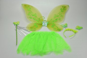 Dětský kostým kouzelná víla  (3+) (47x39cm) - Zelený