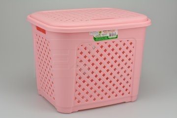 Plastový koš na prádlo POLY TIME (19l) - Růžový