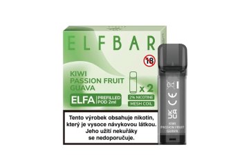 Elf Bar Elfa POD - Kiwi Passion Fruit Guava 20 mg/ml, balení 10ks