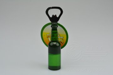 Otvírák na pivo s magnetem (14cm) - Zelený