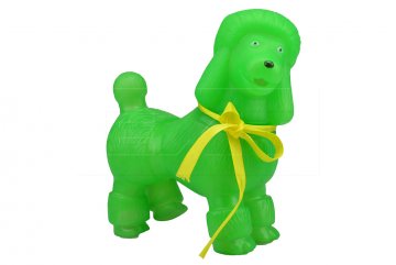 Plastová hračka pro psy se zvukem kačera (21x19cm) - Zelená
