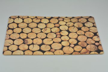 Korkovo-vinylové prostírání (43.5x28.5cm) - Dřevěné kolečka