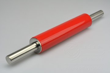 Nerezový váleček s nepřilnavým silikonovým povrchem - Červený (24,5/45,5cm)